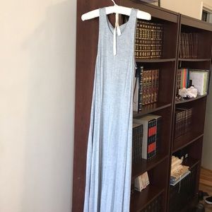Heather grey maxi sleeveless dress